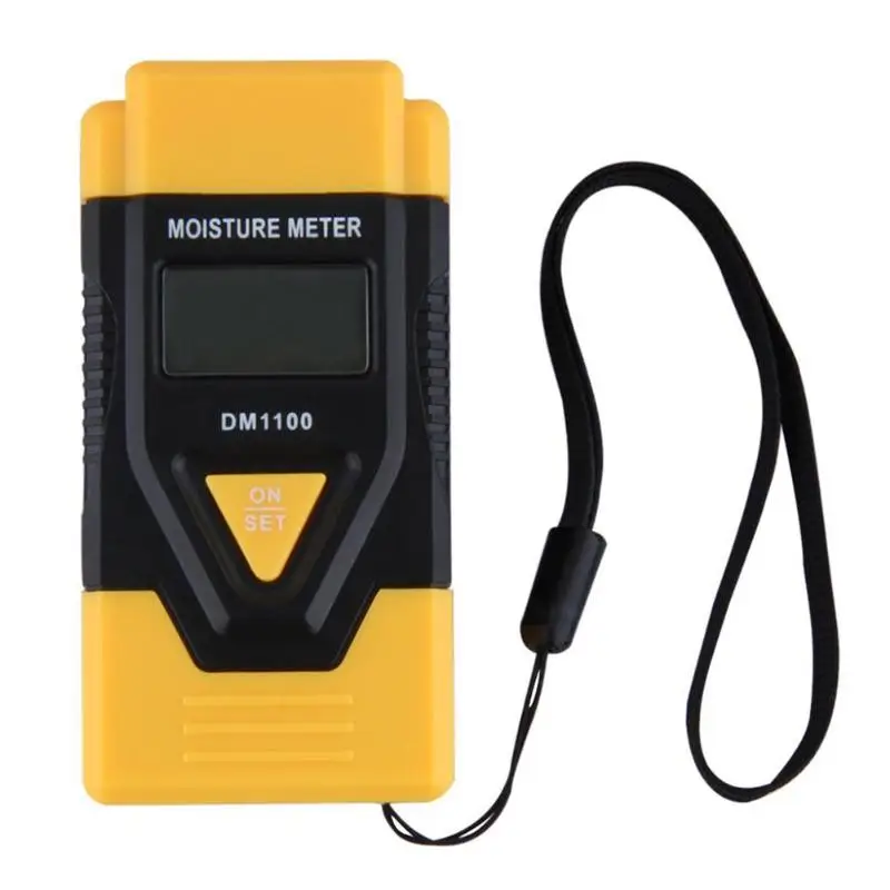 Goedkoop DM1100 Lcd scherm Digitale Hout Vochtmeter Vochtigheid Tester Detector Hygrometer Twee Pins Hout Vochtigheid Tester Timber Vochtige