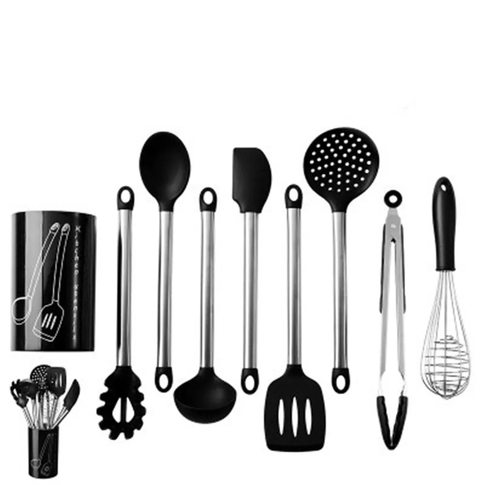  Silicone Turners Cream Butter Cake Spatula Batter Scraper Noodle Soup Egg Beaters Shovel Turner Kit