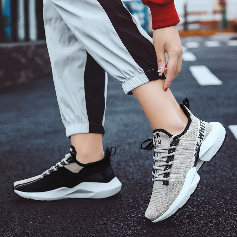 Homem Tênis Líquida Das Homens Bege Dos Alunos Lazer Respirável Edição Han De 2019 Novos Corrida Sapatos preto cinza Sapatas Superfície rnt0vrqwx