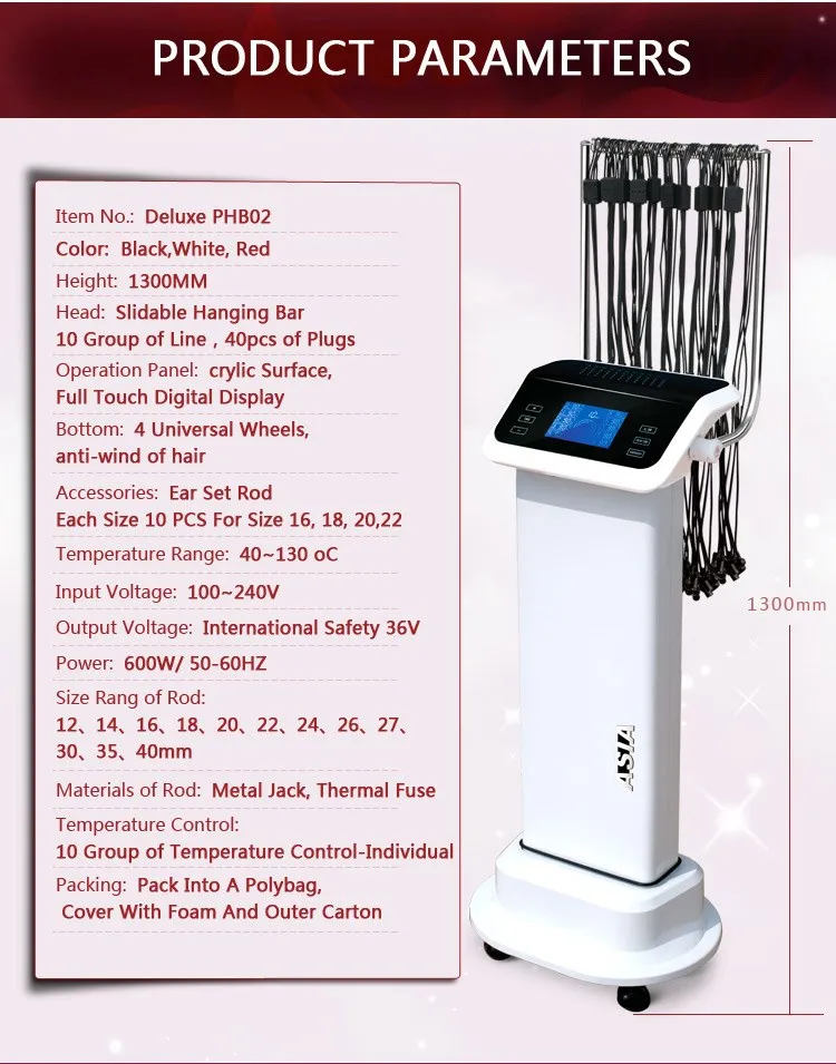 Для салонного использования 36 В цифровая машинка для завивки волос Phantom Deluxe Edition бигуди для волос 10 групп контроль температуры машинки для завивки волос