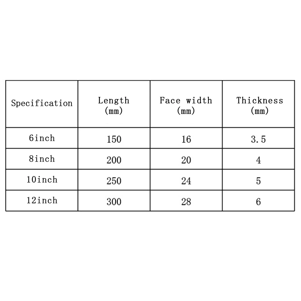 Shina 1PC 6/8/10/12/inch High Carbon Hardened Steel Professional Hand File Flat Rasp