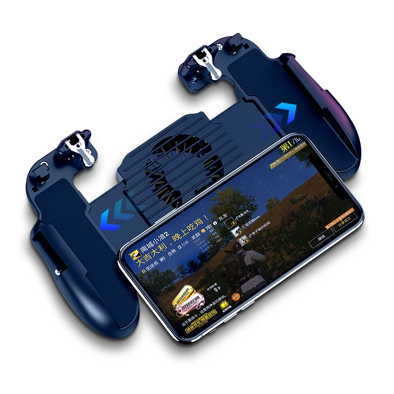 

PUBG Mobile Game Controller Gamepad Cooling Fan Trigger Aim Button L1R1 Shooter Joystick For IPhone Android Phone