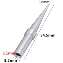 1 шт./3 шт. Замена 1/32 ETO длинные конические паяльник совет для Weller WES51 PES51 длинные конические паяльник Совет инструменты