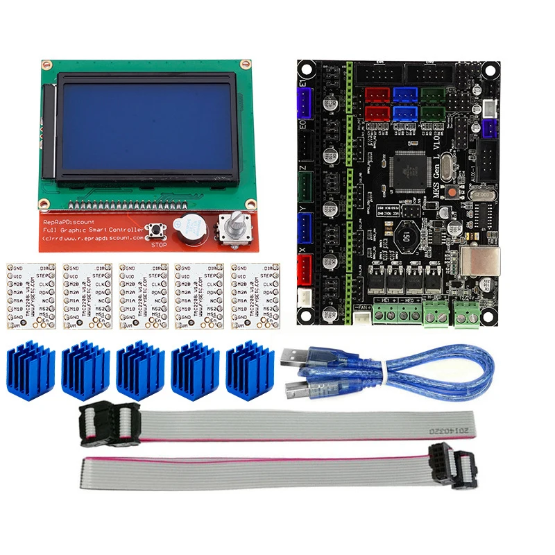 

3D Printer Accessories MKS GEN L+12864 LCD Display + TMC2208 Stepper Motor Driver-SCLL