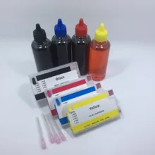 

YOTAT (One time chip) 400ml Dye ink 953XL Refillable Ink Cartridge for HP 953 HP953 for OfficeJet Pro 7720 7730 7740 8210 8720.