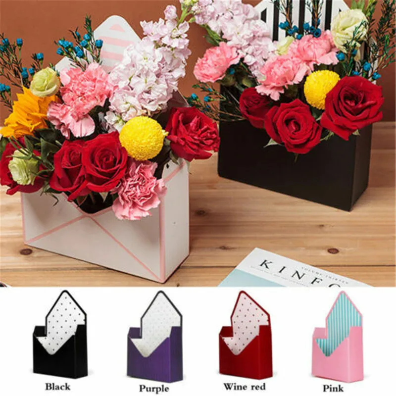 

Bouquet Flower Boxes Living Vases Florist Box Flower Plant Aqua Boxes Sweet Gift Portable Storage Box