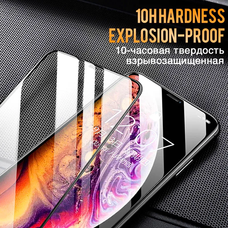 30D изогнутый край Полное защитное стекло на iPhone XS MAX X 10 XR Защитная пленка для экрана для iPhone 6s 6 7 8 Plus закаленное стекло