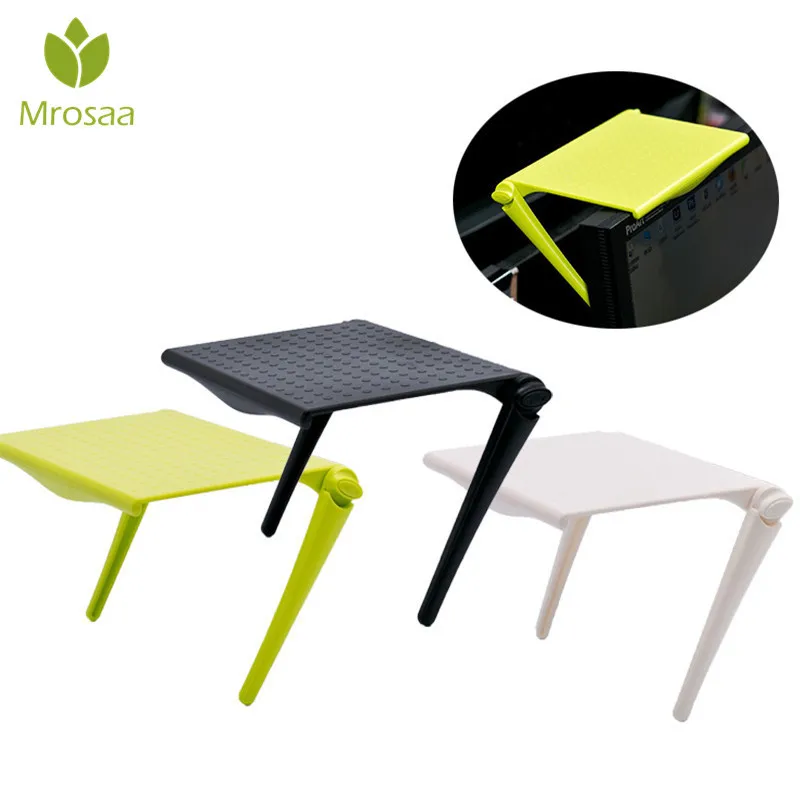  Hot Home Office Storage Rack Clip Computer Screen Table Desk Accessories Organizer for Cosmetics Sh