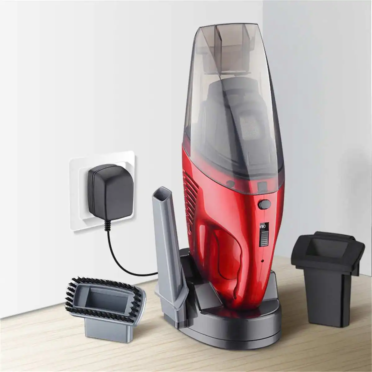 Comprar Aspiradora de mano inalámbrica de coche 230V 60W portátil multifunción hogar seco húmedo aspiradora eléctrica recargable