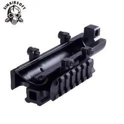 SINAIRSOFT Новый Gen SKS Tri-Rail Тактический See-thru приемник крышка прицела крепление MNT-T640TR Охотничьи Аксессуары Бесплатная доставка