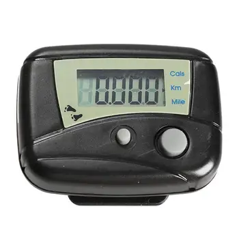 

Digital LCD Run Step Pedometer Walking Distance Calorie Counter Passometer Walking / Jogging Detection Black