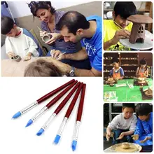 5 шт. масляные краски для рисования краски ручка кисти для рисования DIY гончарная Керамика Глина скульптура инструменты художника кисть для рисования, ручка набор