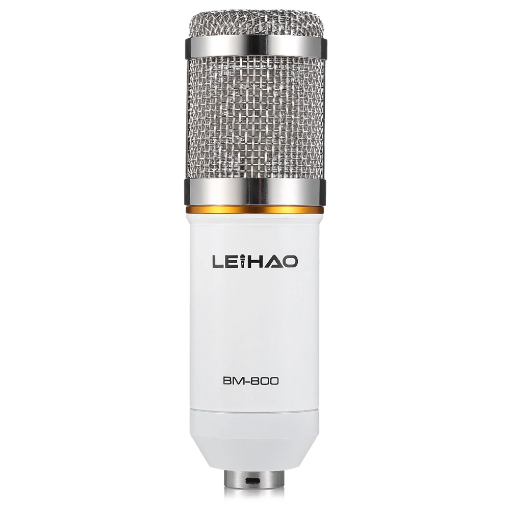 LEIHAO BM 800 конденсаторный звук Запись микрофон и металлический шок крепление для