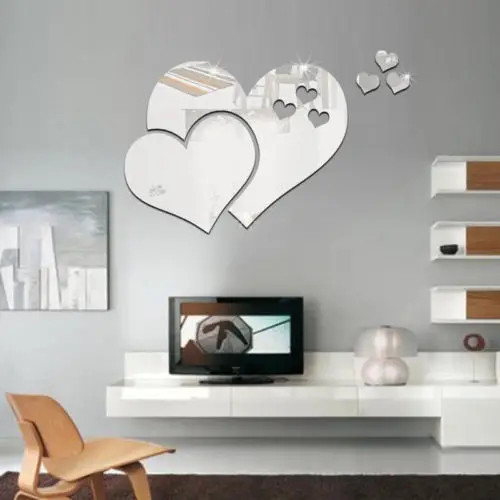 

Family Art Home Decor Removable Mirror Wall Sticker Bedroom Living Room Decal