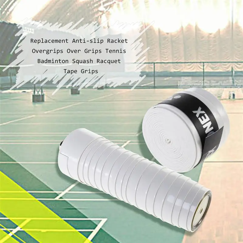 60 Pcs الرياضة العصابة استبدال ل مضرب المضادة للانزلاق Overgrips تنس الريشة اكثر من القبضات الاسكواش مضرب الشريط القبضات