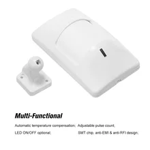 Анти-ПЭТ PIR датчик движения проводной сигнализации двойной, инфракрасный детектор ПЭТ Защищенный для домашней охранной системы безопасности