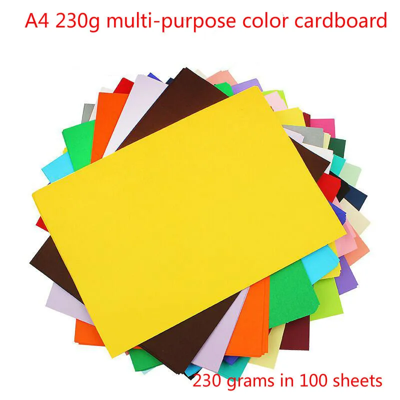 

A4 100 sheets 230 grams of colored paper imported color art in Holland card hard manual printing color cardboard Children Manual