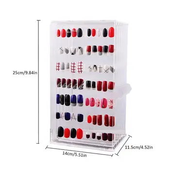 

Large Capacity High Grade Acrylic Nail Tip Art Display Stand Nails Color Chart Display Box Nail Storage Box Showing Nail Tool