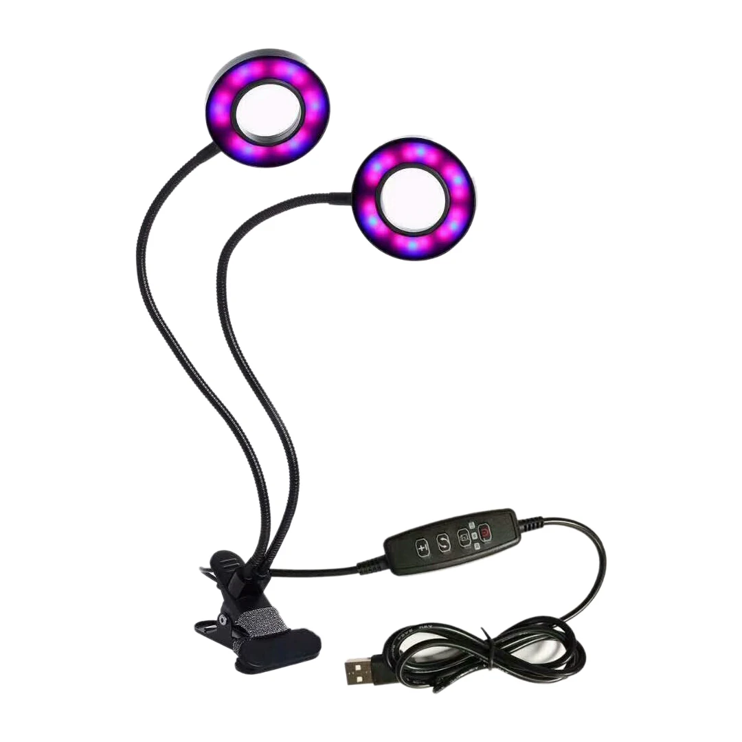 

Grow Light,20W LED Grow Lamp Plant Lights Full Spectrum,Auto ON & Off with 3/9/12H Timer 9 Dimmable Levels Clip-On Desk Grow L