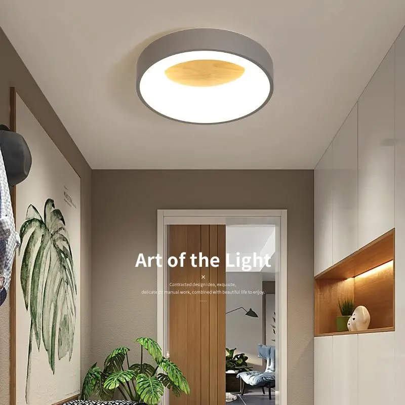 

Diameter40CM White/Grey/Matte Coffee Finish Modern Led Ceiling Lights For Bed room Study room light Ceiling Lamp plafondlamp