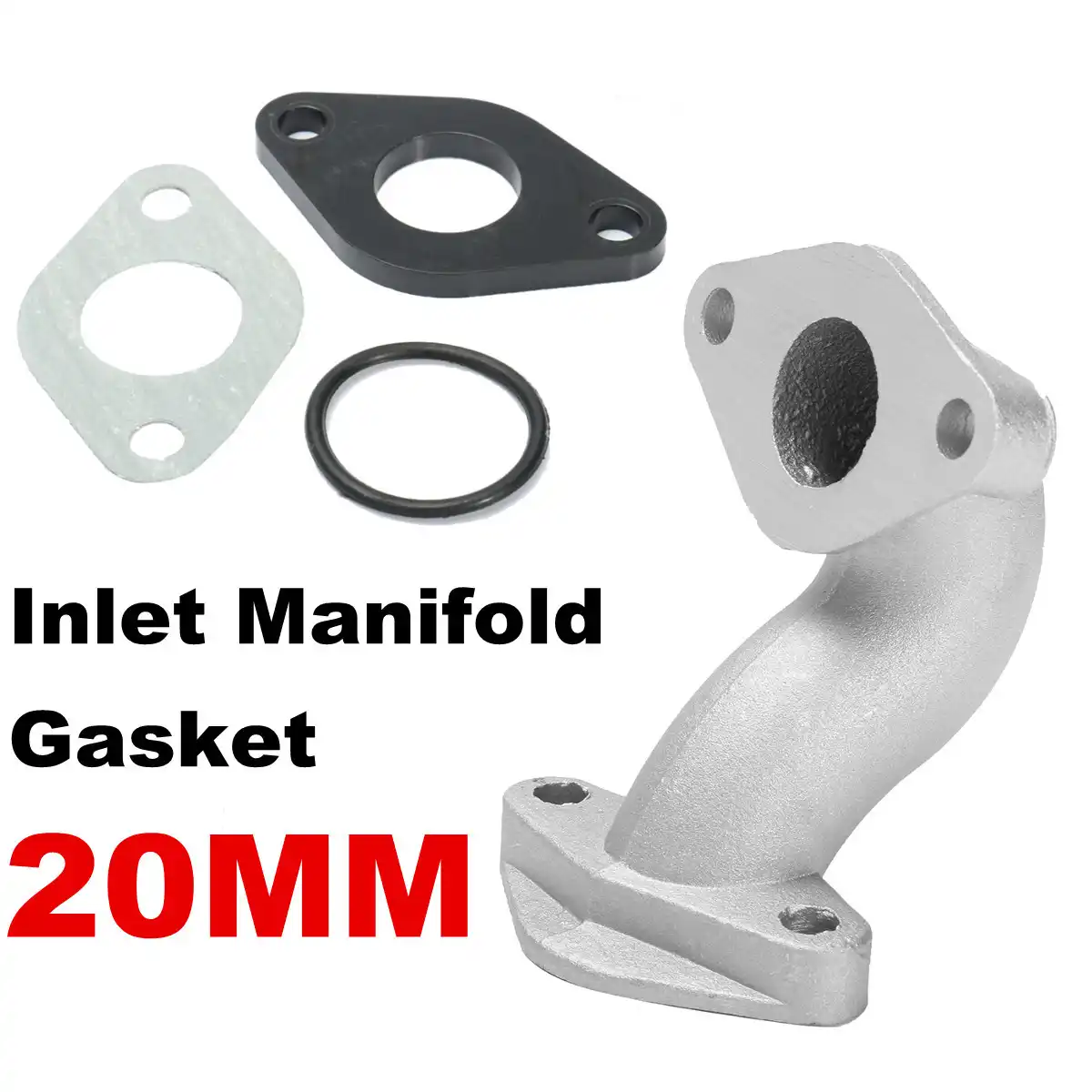 C-FUNN 20Mm Carburatore Aspirazione Collettore Guarnizione Collo Cigno per 125Cc 140Cc Pit Bike