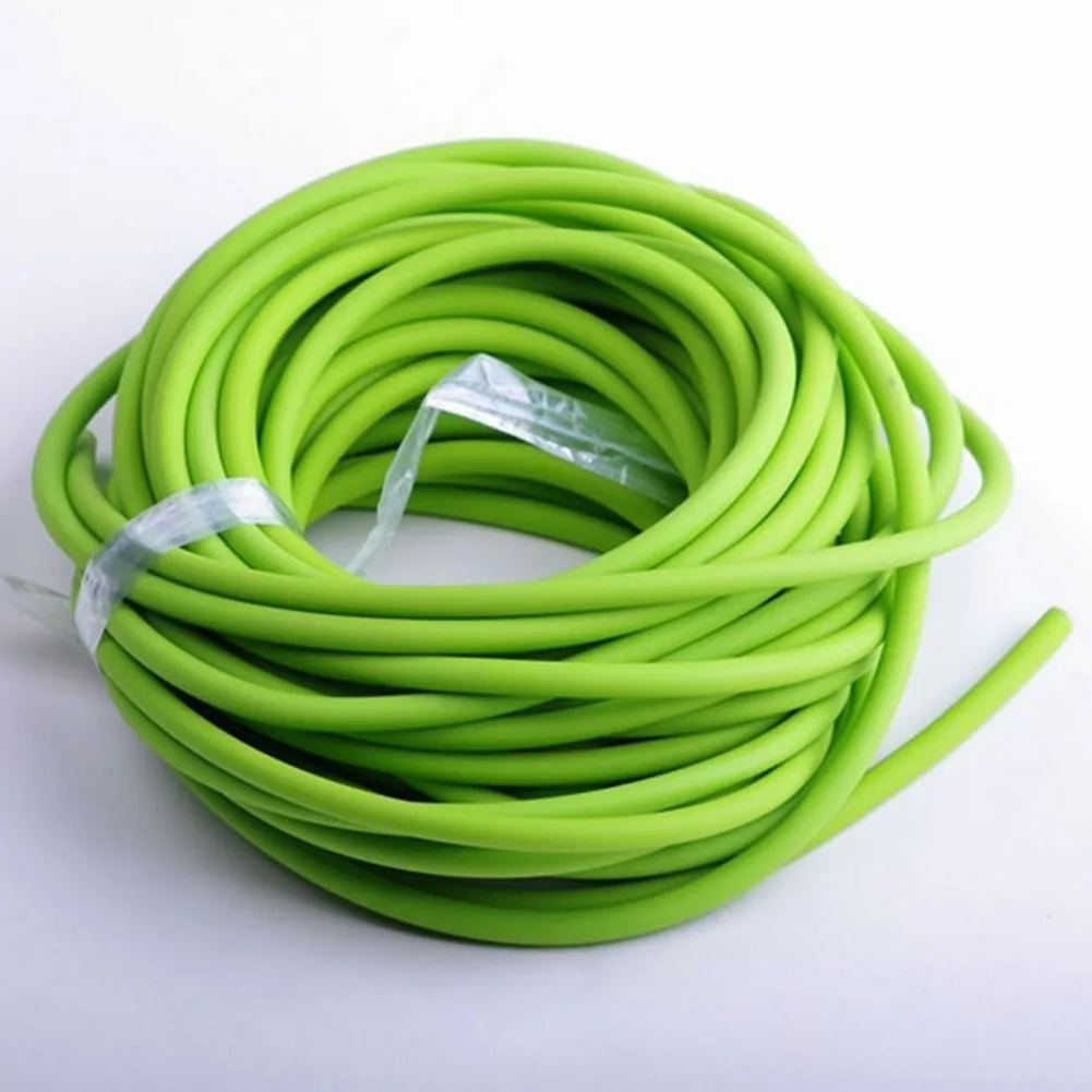 5mm * 5 M الصيد حبال النار الرافعات المطاط الرياضية الطبيعي اللاتكس أنبوب الأخضر اللون استبدال الفرقة