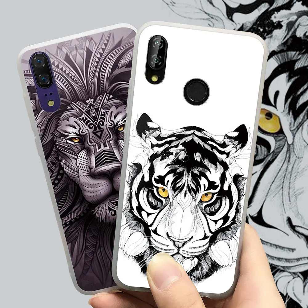 

CASEIER Scrub Tattoo Patterned Case For Huawei P20 P9 P10 Mate 20 Lite Pro P Smart 2019 Soft TPU Case For Honer 7A 9 10 Capinhas
