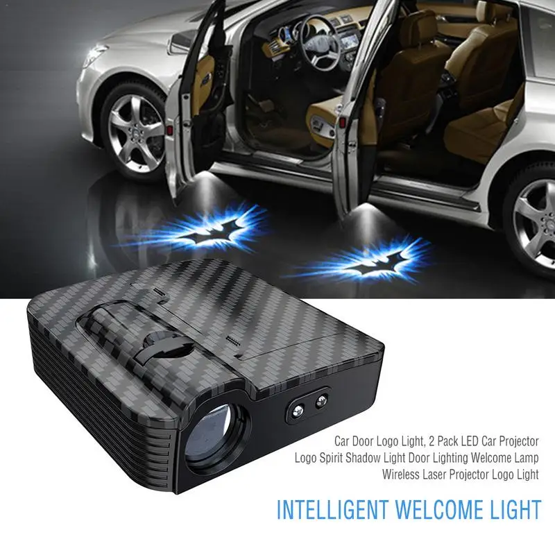 

Car Door Logo Light 2 Pack LED Car Wireless Projector Logo Spirit Shadow Light Door Lighting Welcome Lamp