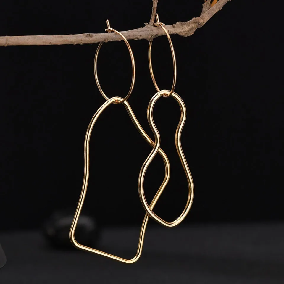 

Interesting Irregular Women Drop Earrings Special Asymmetrical High Quality Beautiful Party Decorate Drop Earrings Jewelry