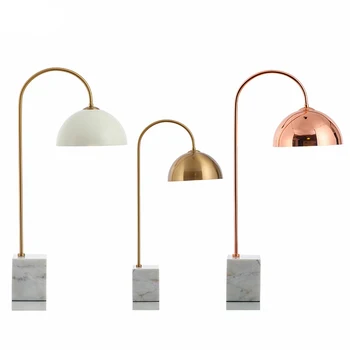 

Modern Metal Floor Lights Standing Lights Marble Base Led Floor Lamps Bedroom Bedside Luminaire Living Room Home Decor Fixtures