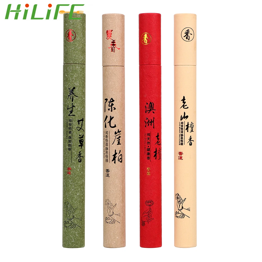 

HILIFE Home Decor Aroma Natural Sandalwood Incense Home Essential Indoor Incense Burner Sticks Sleep Health Incense Sticks