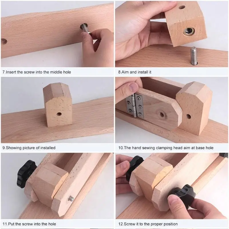 DIY регулируемые кожаные ремесленные швейные инструменты из бука прочный