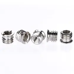 Новый винт AdapterStandard 1/4inch-20 Женский до 3/8inch-16 Мужской Винт адаптер редуктор втулка конвертер для DSLR камеры видеокамеры