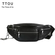 TTOU Fashion Women Waist Bag Casual Pu Leather Chain Bananka Bags Zipper Chest Waist Bags Travel Chest Bag Fanny Waist Pack TTOU Fashion Women Waist Bag Casual Pu Leather Chain Bananka Bags Zipper Chest Waist Bags Travel Chest Bag Fanny Waist Pack
