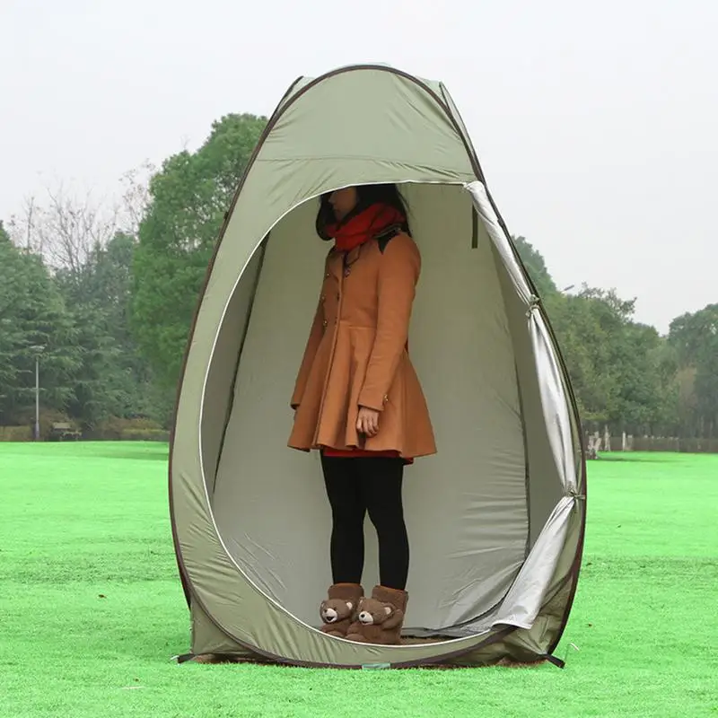 Открытый простой автоматически открывающийся тент Однослойная однодверная палатка для купания Мобильная прочная Туалетная палатка для кемпинга