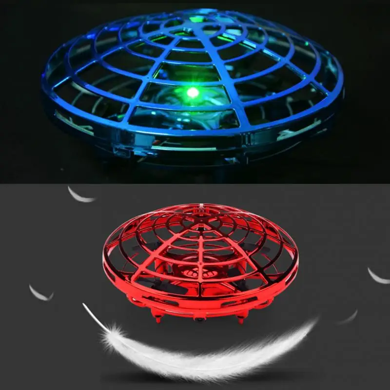 360 градусов вращающийся анти-столкновения ручной НЛО мяч летающий самолет RC игрушки Led подарок подвеска мини индукционный Дрон для детей