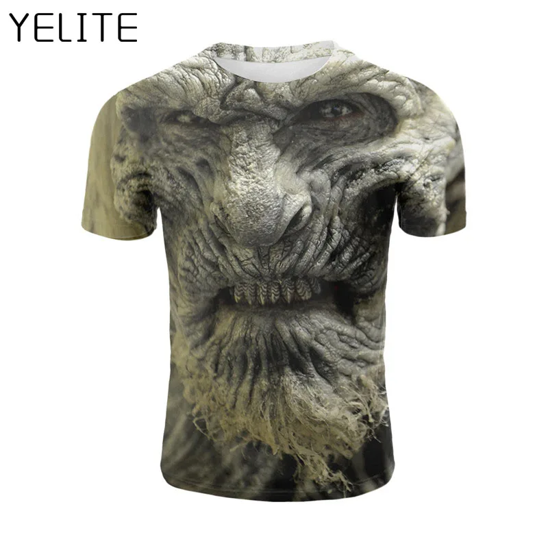 YELITE 3D Популярная ТВ Игра престолов печать футболка короткий рукав мужские топы