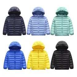 2018 зимняя куртка для мальчиков, Детский пуховик, пальто с капюшоном и парки, плотное Детское пальто, детская одежда, одежда для маленьких
