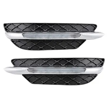 

Daily Line Lamp Grille Kit LED Daytime Running Lamp DRL Fog Lamp Assembly For 2012-2014 Mercedes-Benz W204 C-Class C250 C300 C