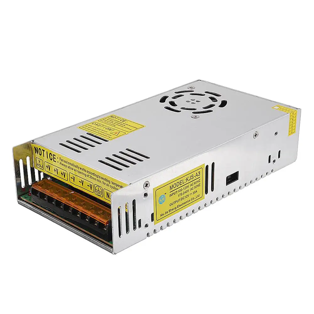 

12V 30A 360W Switching Power Supply Controller for 3D Printer LED Strip Camera Motor Router
