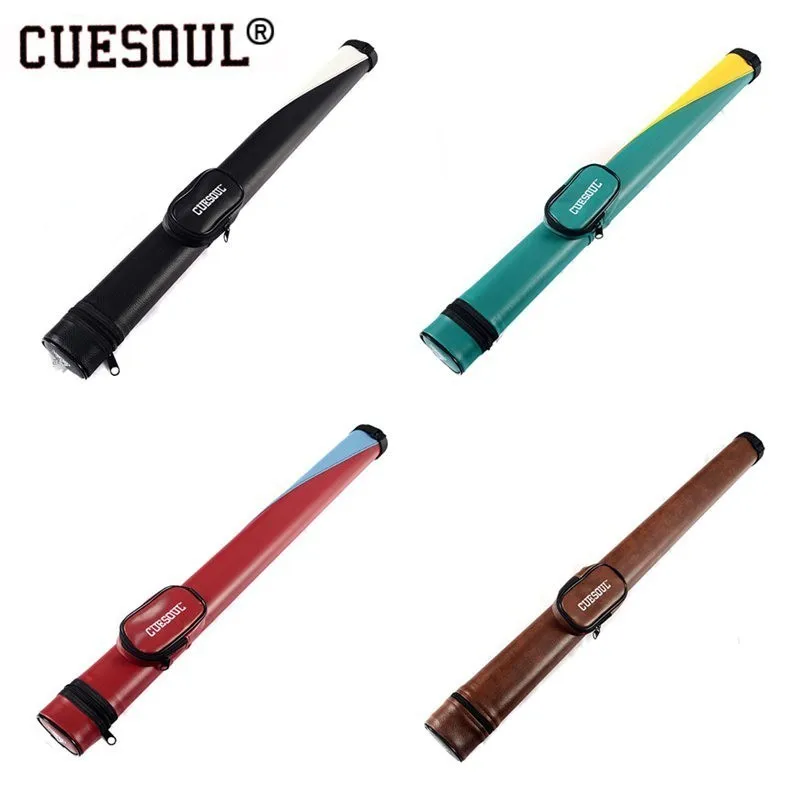 

Cuesoul Two Tone Pool Cue Tube Case 1 Butt 1 Shaft Billiard Cue Canister For 1/2 Jointed Pool Cue Stick Case