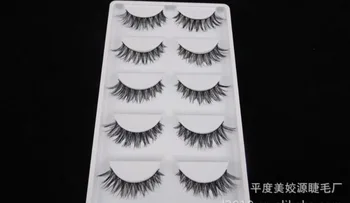 

200set fashion 5 Pair/set Crisscross Cheap False Eyelashes Lashes Eye Lashes Fake Eyelashes Eye Lashes Makeup Cosmetics