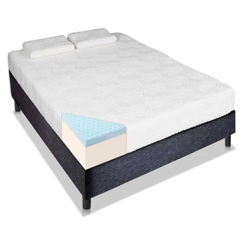 10" Two Layers Memory Foam Mattress Traditional Firm High Softness