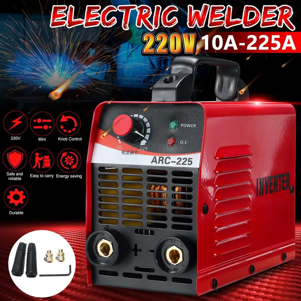 

ARC-225 220V LCD Electric IGBT Inverter MMA ARC ZX7 Welding Soldering Machine