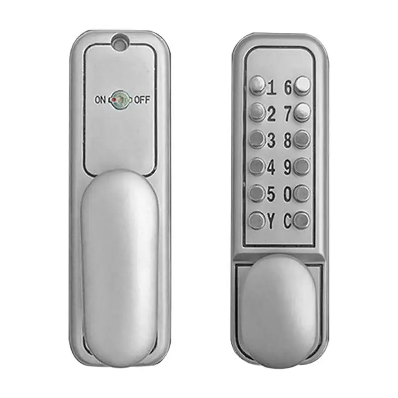 

zinc alloy Mechanical Digital Button Door Lock Waterproof Keyless Keypad Code Combination Lock for 30-70mm thickness