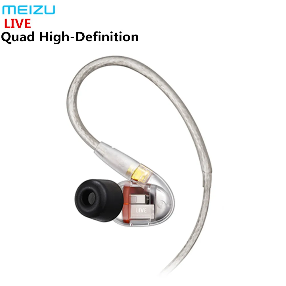 MEIZU LIVE Quad High Definition Micro драйверы проводные стерео наушники 3 55 мм 97дб беговые