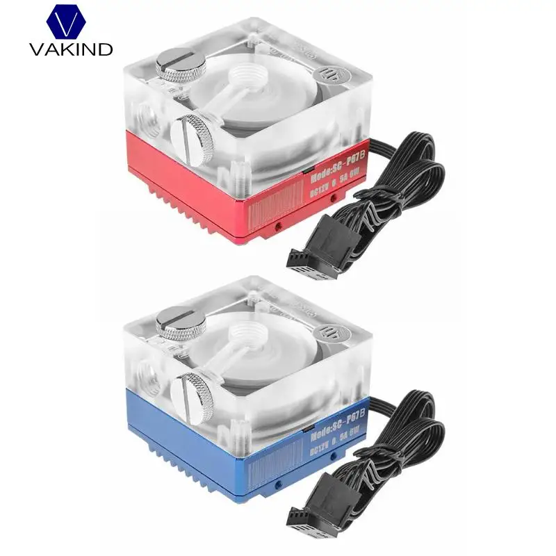 

NEW DC12V RGB Water Cooled Heat Sink Silent Water Pump Circulating Pump Multicolor lamp cooler for PC Water Cooling System