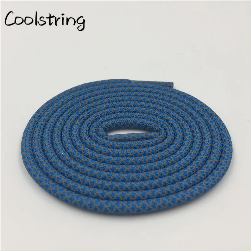 Coolstring Safty 3M Reflective Round Rope Shoe Laces Sports Night Walk Running Shoestrings For Boots 350 750 Basketball Shoelace
