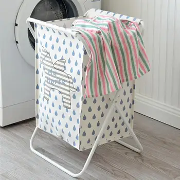 

Foldable Laundry Bag Water-proof Clothing Storage Basket Bathroom Organizer Household Supplies (Water Drop)
