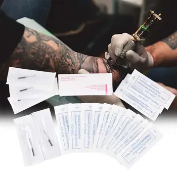 

50PCS 11pin 9pin 5pin 7pin Black Skin Permanent Professional Sterile Tattoo Needle Embroidery Tattoo Needle Tattoo Machine Pin